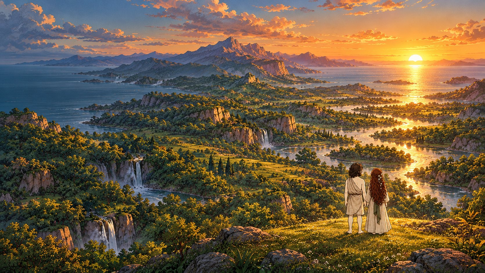 Genesis painted landscape